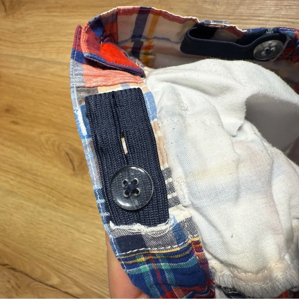 Janie and‎ Jack Colorful Plaid Patchwork Shorts Boys Size 18 Months